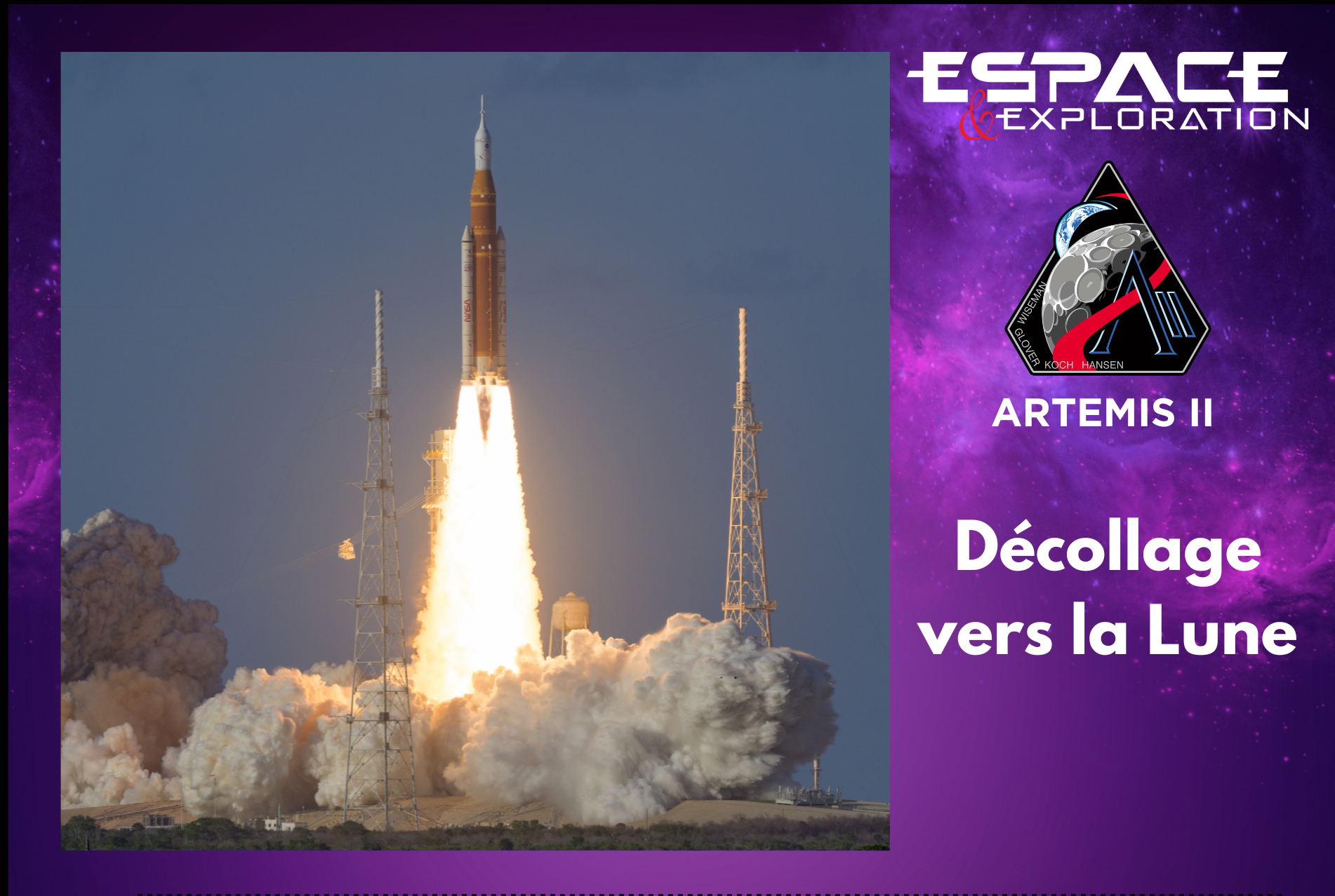 Décollage de la mission Artemis II